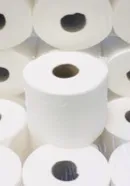 White Cleaning Paper Rolls