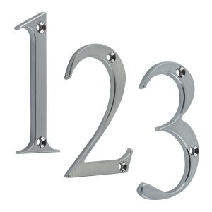 Door Numerals by Fab & Fix Hardex Chrome