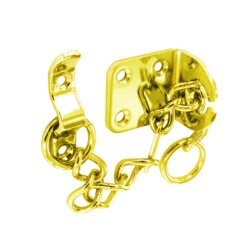 Securit Narrow Door Chain Brass Finish
