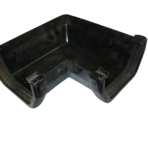 Floplast square gutter angle black