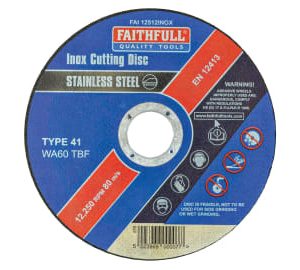 Faithfull Inox Metal Cutting Disc 115 x 1.2 x 22.23mm